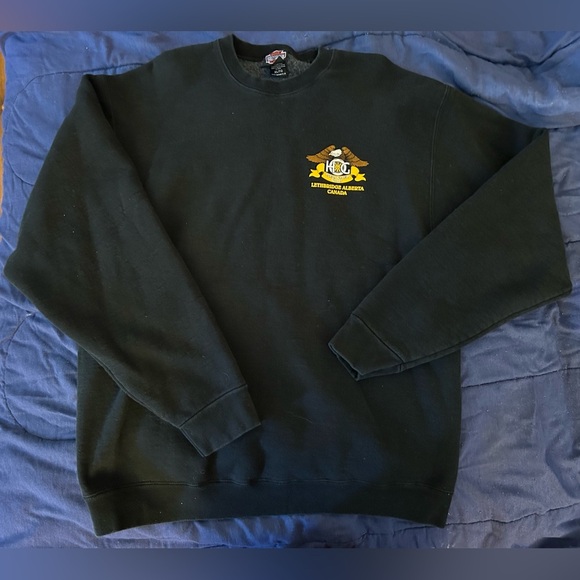 Harley Owners Group Black Crewneck Sweater with Ribbed Cuffs - Picture 7 of 7